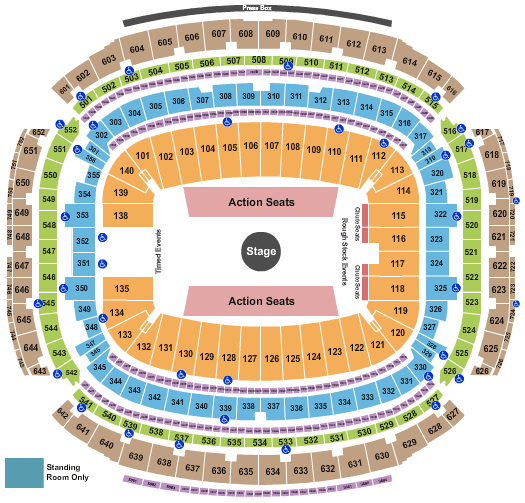 NRG Stadium Creed Seating Chart